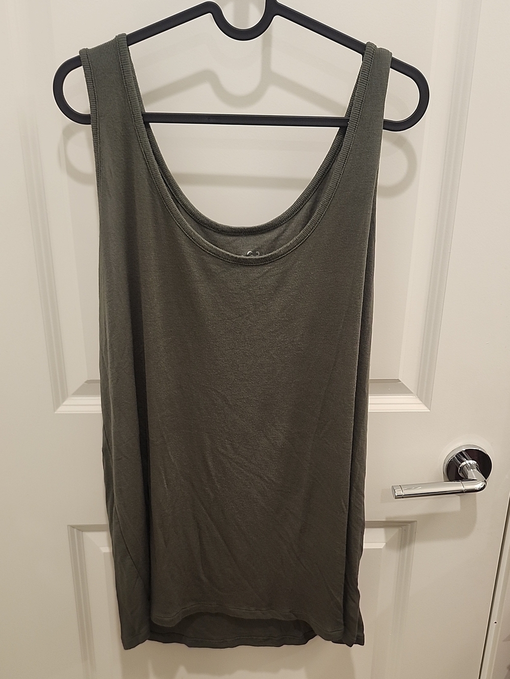 Terra & Sky Olive Green Scoop Neck Modal Tank Womens Size 1x (16W-18W)